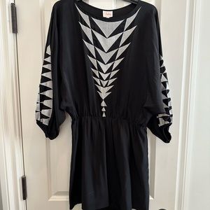 Parker Black Silk Dress Size Small